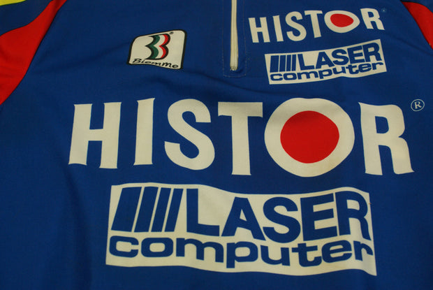 Maillot vélo rétro Biemme Histor Laser computer Novemail