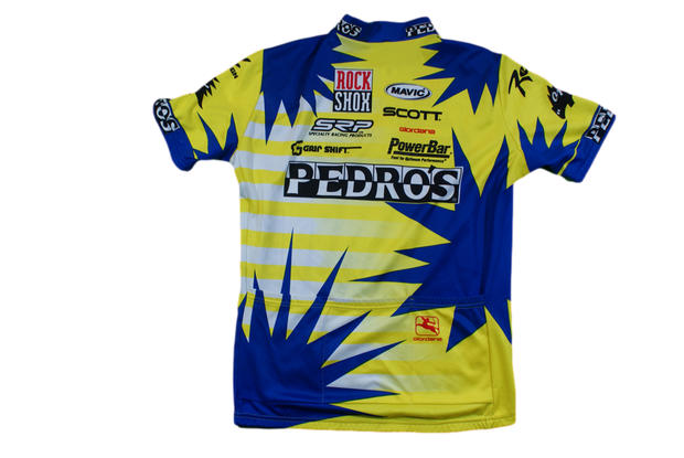 Maillot cyclisme rétro Giordana Mavic Pedros Rock Shox