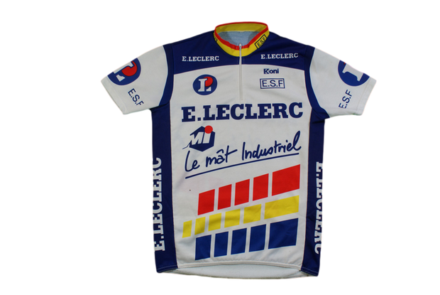 Maillot cyclisme rétro E.Leclecr Koni ESF