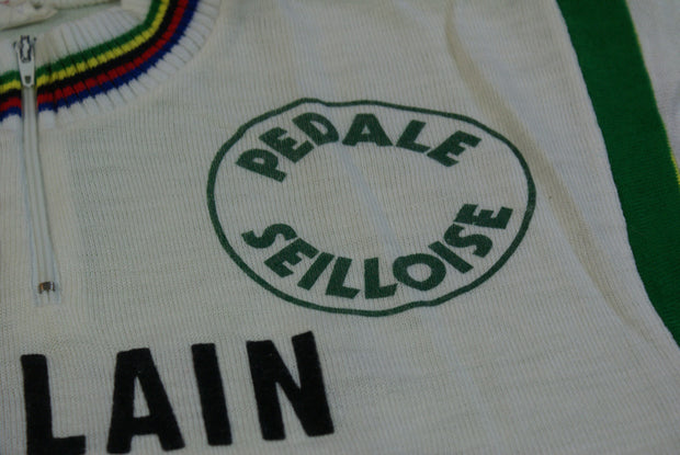 Maillot vélo vintage Decca Alain Jamart Pédale Seilloise