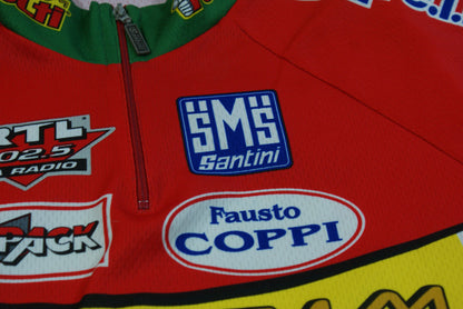 Maillot cyclisme vintage Santini Polti Colpack RTL