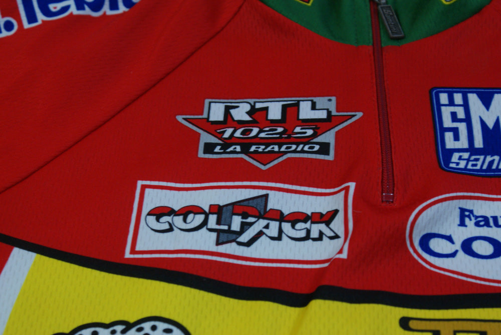 Maillot cyclisme vintage Santini Polti Colpack RTL