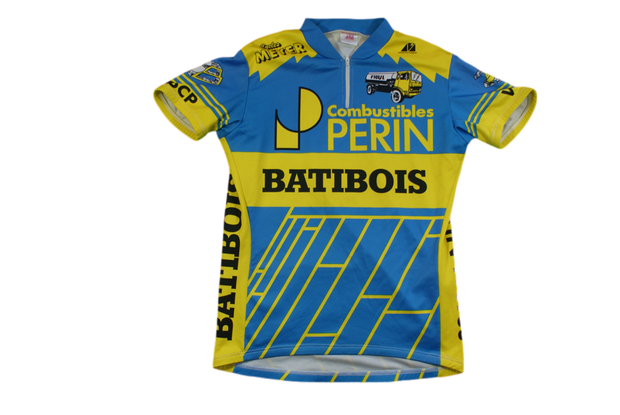 Maillot vélo vintage Martinage Batibois Combustin Perin