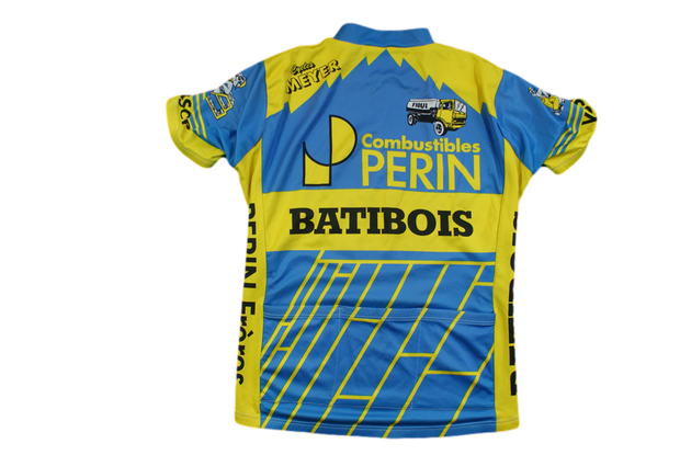 Maillot vélo vintage Martinage Batibois Combustin Perin