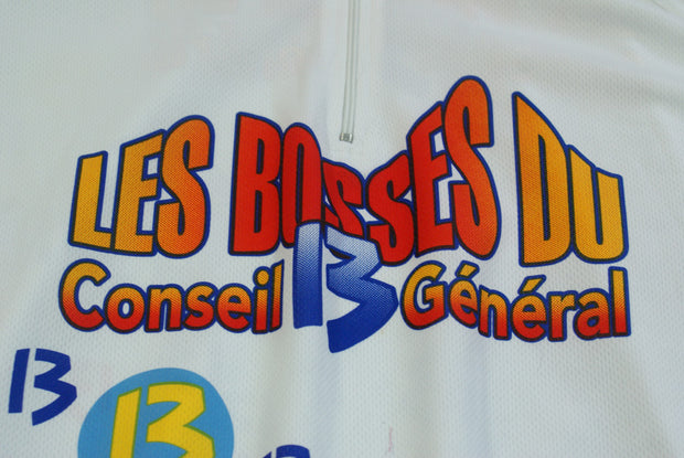 Maillot cyclisme vintage Poli Les bosses du conseil général