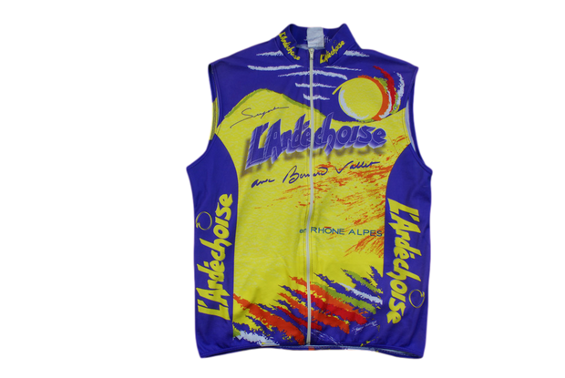 Veste vélo vintage sans manches L'Ardéchoise