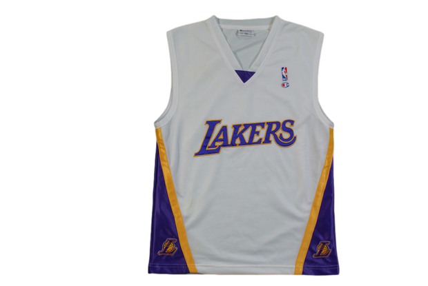 Maillot basket vintage Lakers Los Angeles enfant NBA