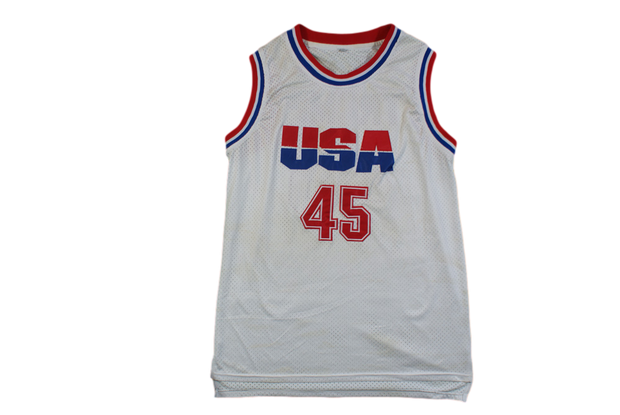 Maillot basket rétro USA N°45 Trump