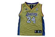 Maillot basket rétro Lakers Los Angeles N°24 Bryant enfant NBA