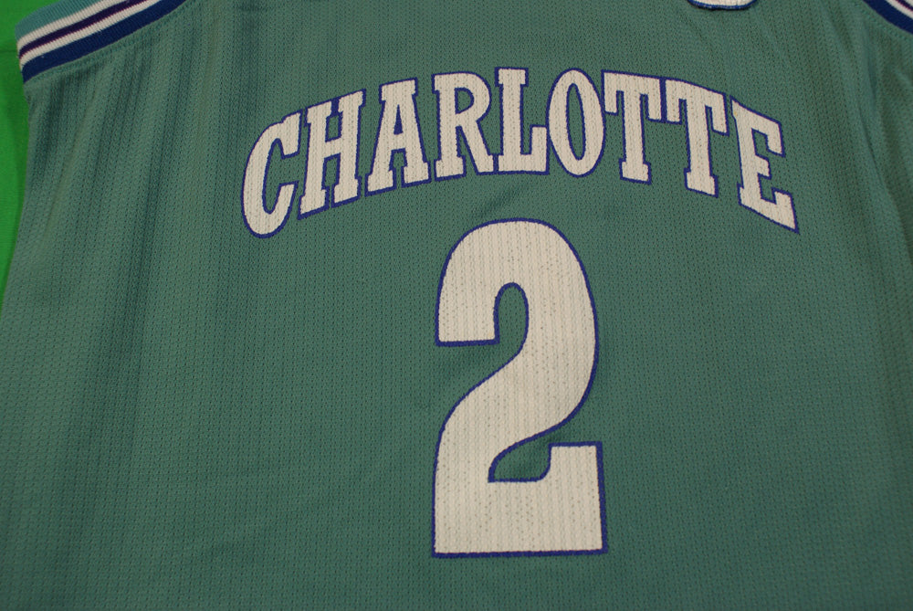 Maillot basket rétro Hornets Charlotte N°2 Johnson enfant NBA