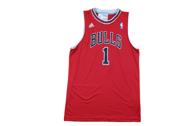 Maillot basket rétro Bulls Chicago N°1 Rose enfant NBA