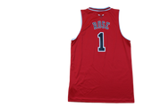 Maillot basket rétro Bulls Chicago N°1 Rose enfant NBA