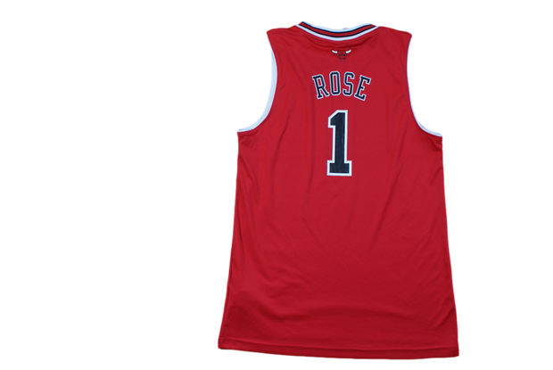 Maillot basket rétro Bulls Chicago N°1 Rose NBA