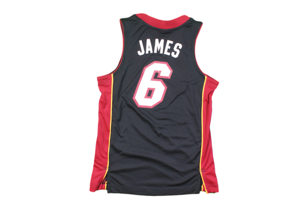 Maillot basket rétro Heat Miami N°6 James enfant NBA