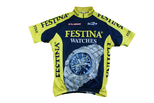 Maillot vélo vintage Festina Biemme Cube