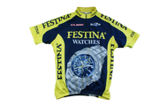 Maillot vélo vintage Festina Biemme Cube