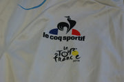 Maillot blanc vélo rétro Tour de France 2018 Le Coq Sportif Krys