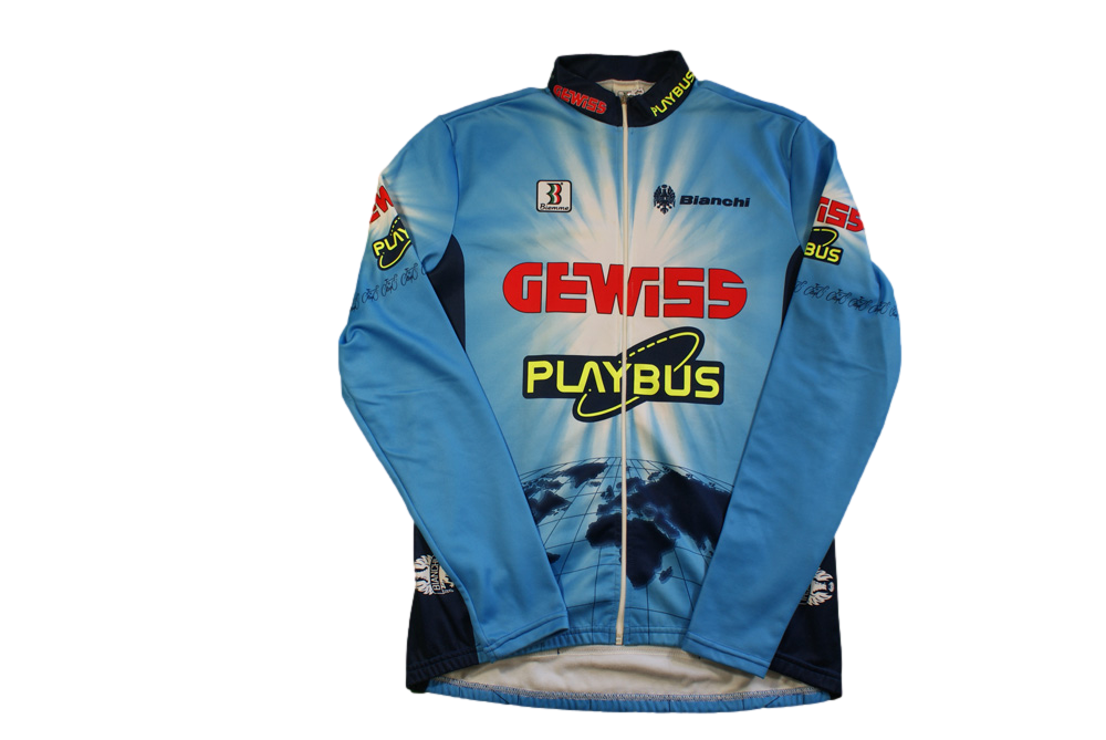 Veste cyclisme vintage Biemme Playbus Gewiss Bianchi