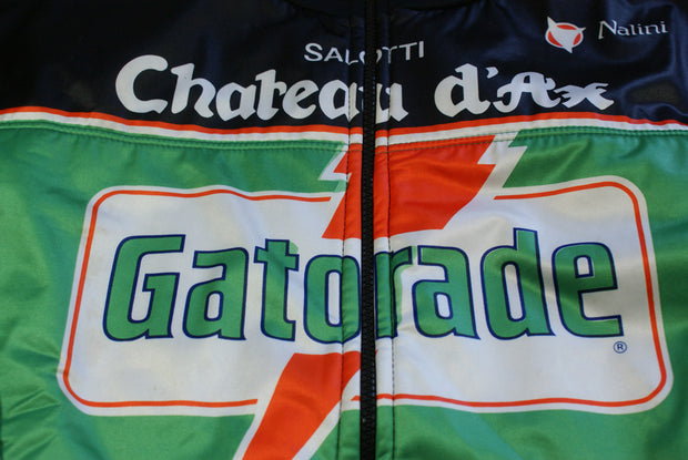 Veste vélo vintage Nalino Chateau d'Ax Gatorade