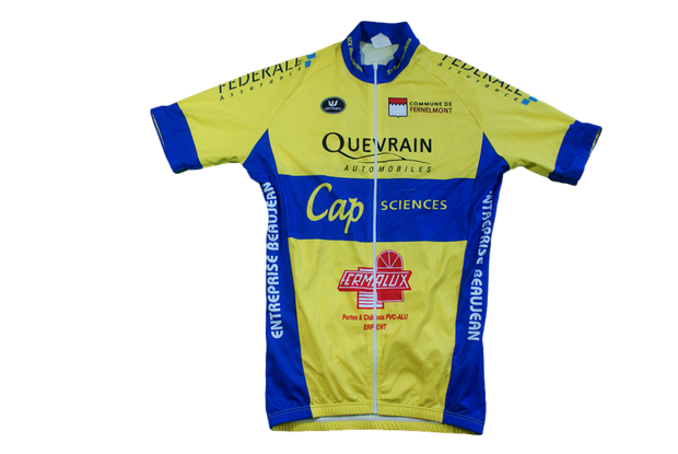 Maillot vélo vintage Vermarc Quevrain Fernelmont