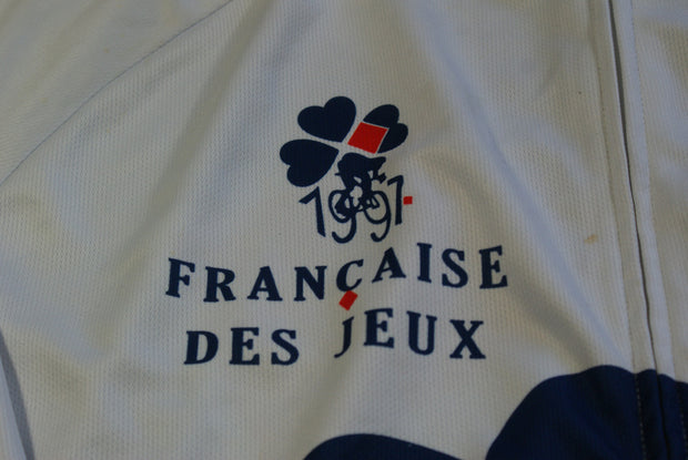 Maillot cyclisme vintage Française des Jeux Moa Lapierre UCI 1997