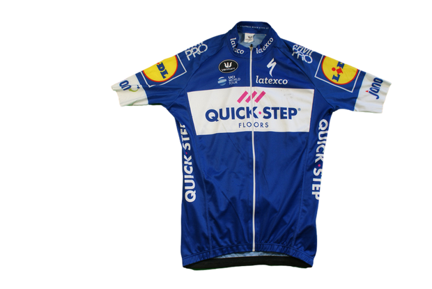 Maillot vélo rétro enfant Quick Step Vermarc UCI Latexco Lidl