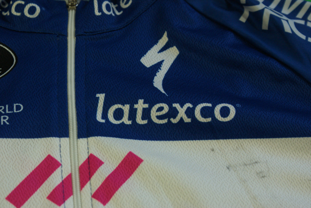 Maillot vélo vintage vermarc Team Quick Step Etixx Latexco Peugeot lil – The Sport Nuggets