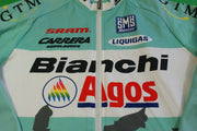 Veste cyclisme vintage Santini Bianchi