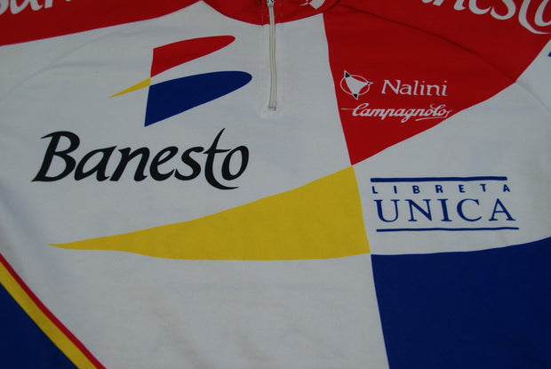 Maillot vélo rétro Banesto Nalini Campagnolo