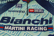 Maillot vélo rétro Bianchi Santini Shimano