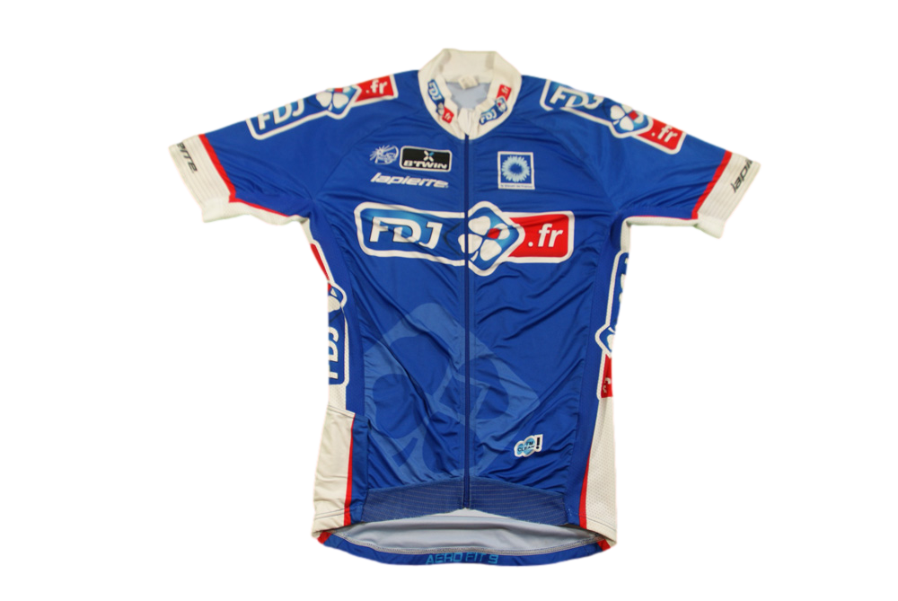 Maillot Vélo Rétro B'Twin Française Des Jeux UCI Lapierre Le Bleuet De France Maillot Vélo Rétro B'Twin Française Des Jeux UCI Lapierre Le Bleuet De France