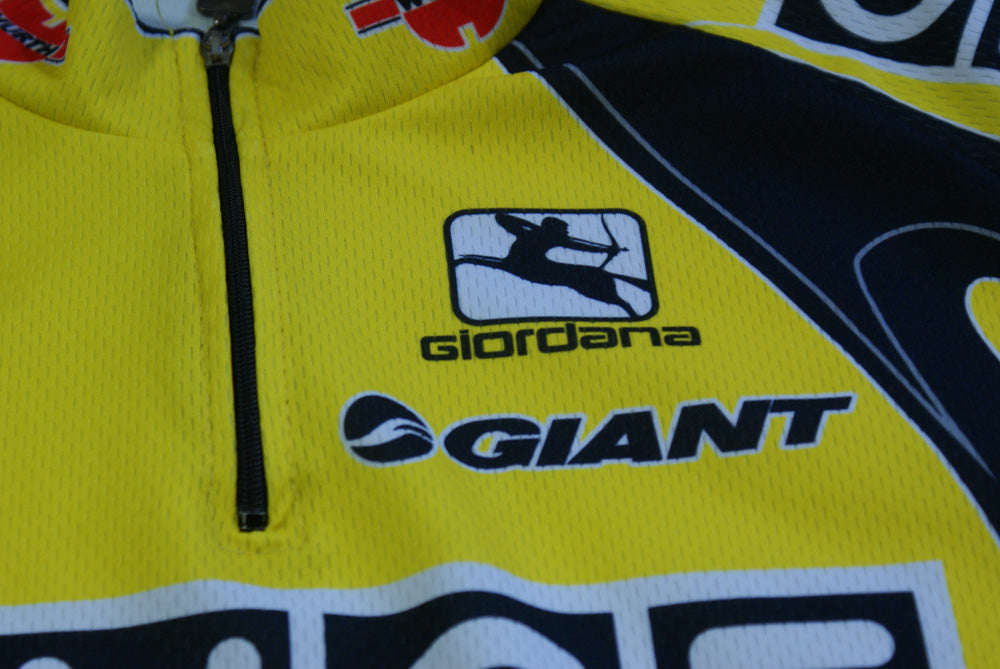 Maillot Vélo Rétro Giordana Once Giant - Taille XL - Manches Courtes - Occasion