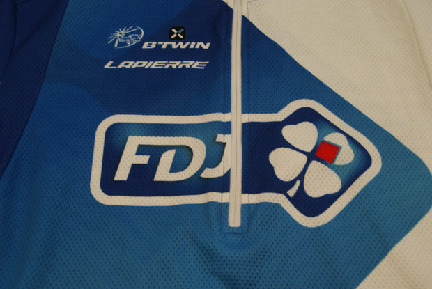 Maillot vélo vintage b’Twin Française des jeux UCI Lapierre Maillot vélo vintage b’Twin Française des jeux UCI Lapierre