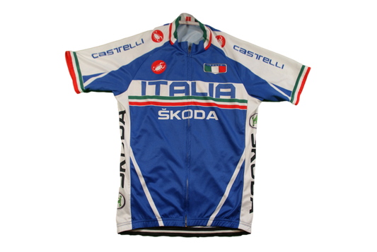 Maillot cyclisme vintage Italia Skoda Castelli