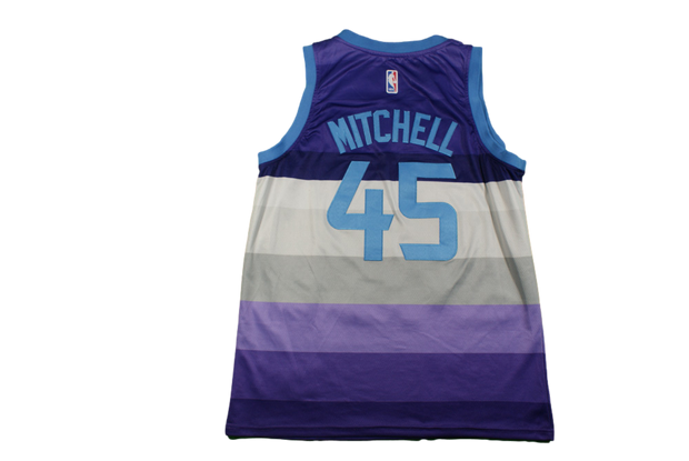 Maillot basket rétro Jazz Utah N°45 Mitchell NBA