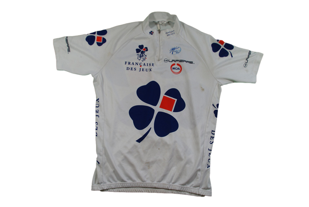 Maillot vélo rétro Française des jeux Moa Lapierre UCI 1997