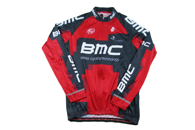 Maillot vélo rétro BMC manches longues Hincapie UCI