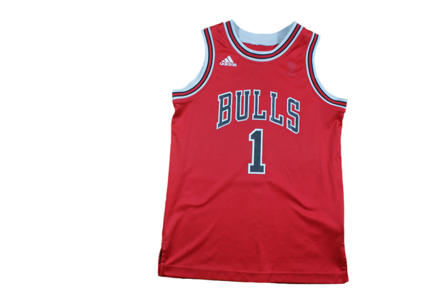 Maillot basket rétro Bulls Chicago N°1 Rose enfant NBA