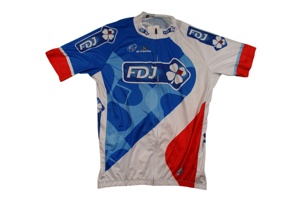 Maillot vélo rétro FDJ UCI b'Twin