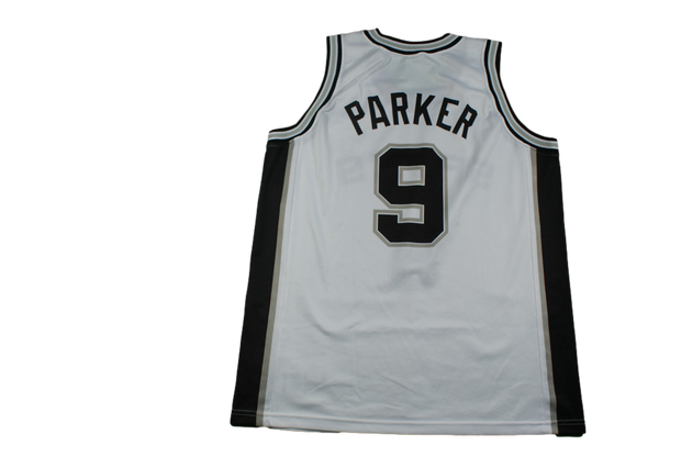 Maillot basket rétro Spurs San Antonio N°9 Parker NBA