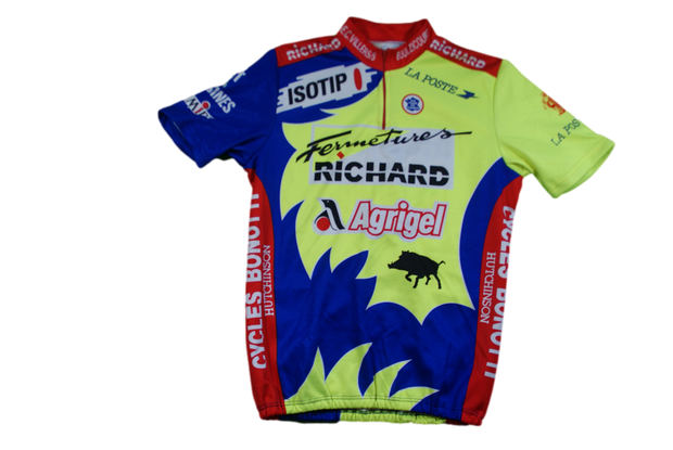 Maillot vélo rétro Agrigel Richard La Poste