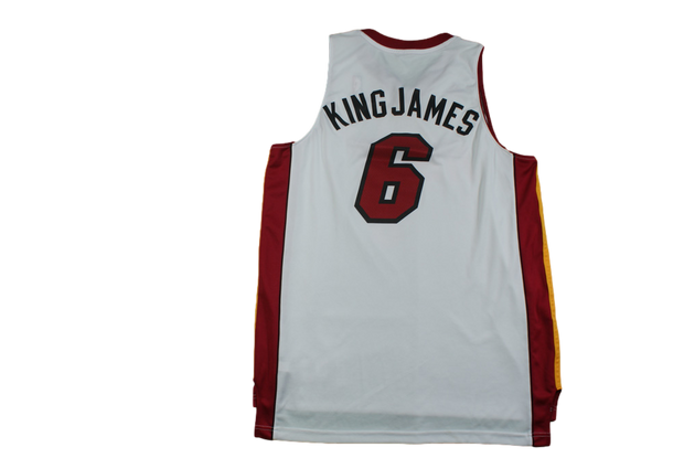 Maillot basket vintage Heat Miami N°6 King James NBA
