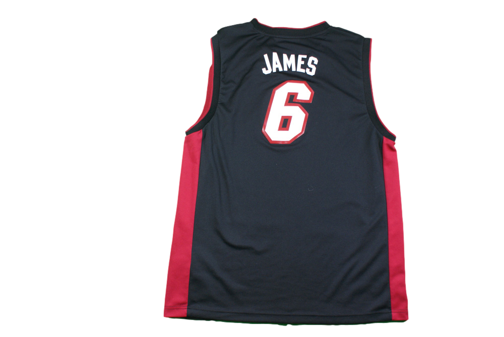 Maillot basket rétro Heat Miami N°6 James NBA