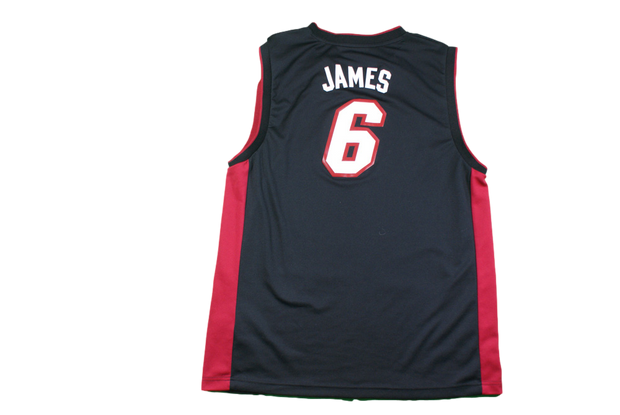 Maillot basket rétro Heat Miami N°6 James NBA