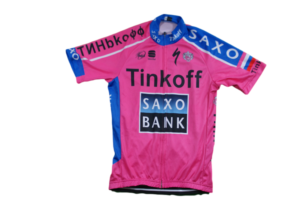 Maillot vélo vintage Saxo Bank Sportful UCI