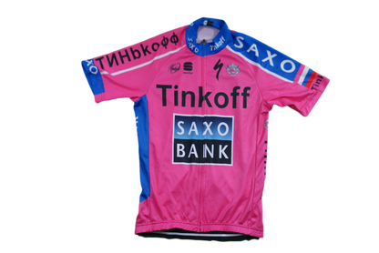 Maillot vélo vintage Saxo Bank Sportful UCI