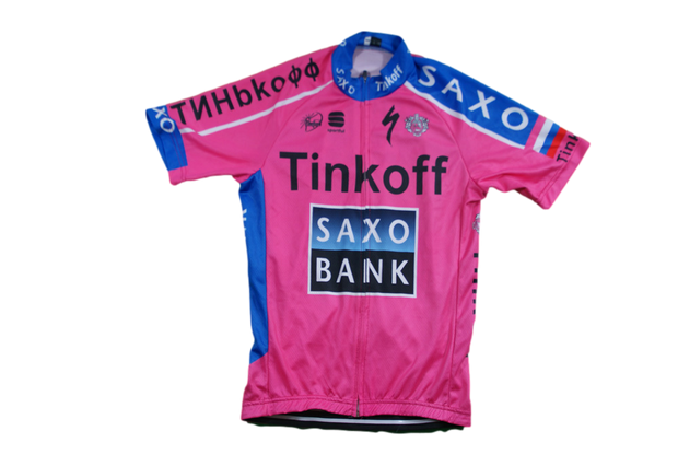 Maillot vélo vintage Saxo Bank Sportful UCI