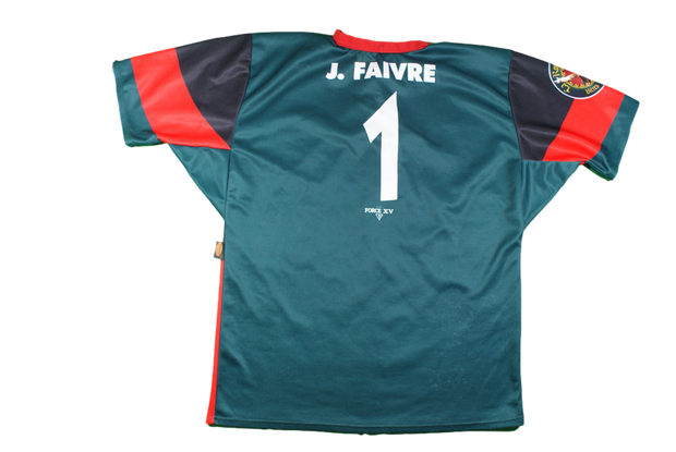 Maillot rugby rétro RC Morteau N°1 J.Faivre