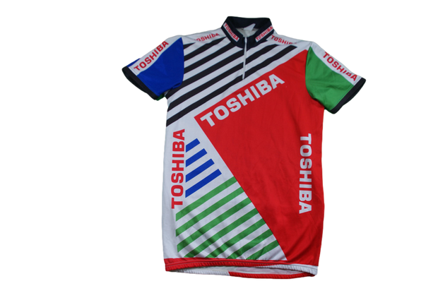 Maillot cyclisme vintage Toshiba