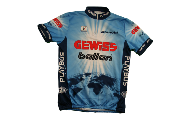 Maillot vélo vintage Gewiss Bianchi Biemme